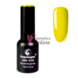 Oja semipermanenta FSM, ONE STEP Color UV/LED 10ml Cod 206 Yellow Neon